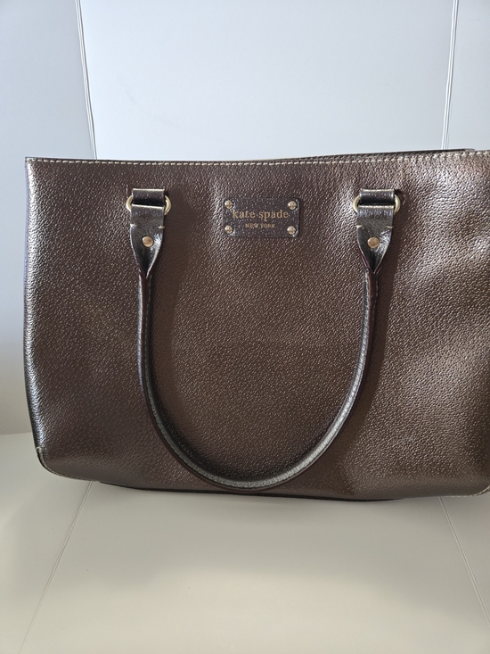 kate spade Handbags - kate spade Metallic Brown Pebbled Leather Tote